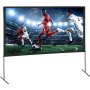 VEVOR Pantalla de Proyector de Pie 304,8 cm 16:9 HD Pantalla de Proyección Portátil de Doble Cara Antiarrugas Amplio Ángulo de Visión con Bolsa de Almacenamiento para Proyector de Vídeo Cine en Casa