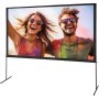 VEVOR Pantalla de Proyector de Pie 304,8 cm 16:9 HD Pantalla de Proyección Portátil de Doble Cara Antiarrugas Amplio Ángulo de Visión con Bolsa de Almacenamiento para Proyector de Vídeo Cine en Casa