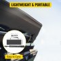 Techo de automóvil con pantalla de proyector con trípode VEVOR en estuche portátil, etiquetado como &quot;fácil de transportar&quot;.
