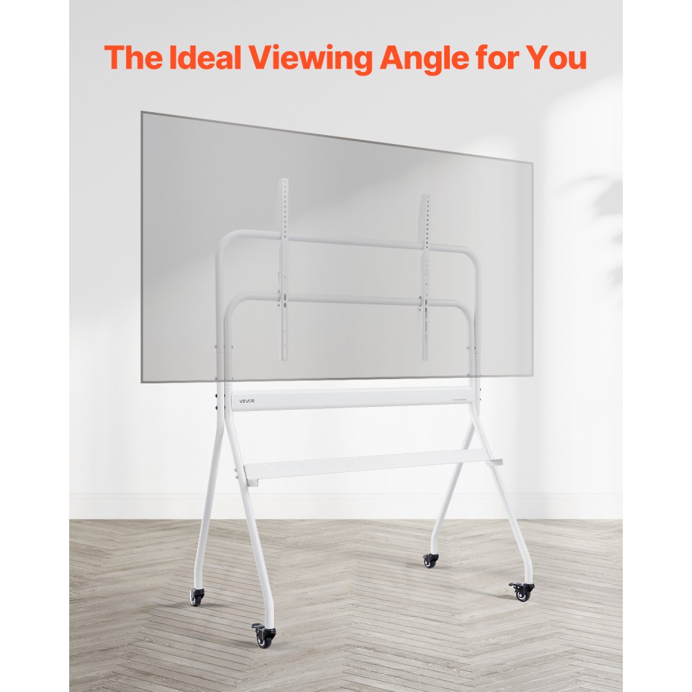 VEVOR TV Stand, Rolling TV Cart for 889-2540 mm TVs, TV Stand, TV Base up to 90 kg, TV Floor Stand with Shelf (Max. VESA 800 x 600 mm) for Living Room, Bedroom, Office