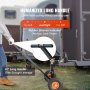 VEVOR Carro de Remolque Carga de 272 kg Carro de Remolque de Acero al Carbono Altura Ajustable de 41-61 cm Bola 47,6 mm Neumáticos Macizos 25,4 cm para Mover Remolques de Coches Autocaravanas Barcos