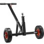 VEVOR Carro de Remolque Carga de 272 kg Carro de Remolque de Acero al Carbono Altura Ajustable de 41-61 cm Bola 47,6 mm Neumáticos Macizos 25,4 cm para Mover Remolques de Coches Autocaravanas Barcos