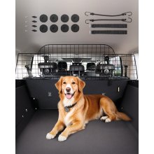 VEVOR Barrera para Perros para Coche Puerta Divisoria Ajustable 968 x 405 mm