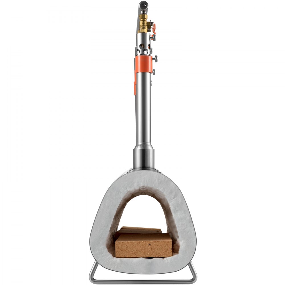 VEVOR Forja de Propano de Gas 600 x 220 x 206 mm Forja de Cuchillos de Propano Horno de Forja Ovalada con 3 Quemadores, Alta Compatibilidad, Impresionante Aislamiento y Protección para Herreros