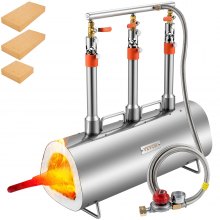 VEVOR Horno de Gas Horno de Forja Fabricante de Cuchillos de Gas Herrero 1426 °C
