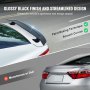 VEVOR Alerón de Coche, Alerón Universal de 1175 x 235 x 125 mm, Compatible con la Mayoría de los Sedanes y Cupés, Material ABS de Alta Resistencia, Alerón Trasero de Coche de Color Negro Brillante