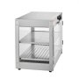 Calentador de alimentos comercial de 2 niveles VEVOR, calentador de alimentos de 800 W con luz para mejorar la exhibición de los alimentos, control de temperatura de 30 ℃ ~ 85 ℃, gran capacidad de 58 L para hamburguesas, pizzas, pan, pollo frito