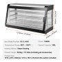 VEVOR Calentador de Alimentos Comercial con Luz 3 Niveles 1210 x 470 x 640 mm