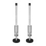 VEVOR Nivelador de escalera, herramienta niveladora de escalera de acero de 20 pulgadas con capacidad de carga de 550 libras, tolva de inclinación, estabilizador de escalera con almacenamiento, fácil de usar para todas las superficies, accesorios de escalera de extensión para terrenos irregulares