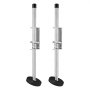 VEVOR Nivelador de escalera, herramienta niveladora de escalera de acero de 20 pulgadas con capacidad de carga de 550 libras, tolva de inclinación, estabilizador de escalera con almacenamiento, fácil de usar para todas las superficies, accesorios de escalera de extensión para terrenos irregulares