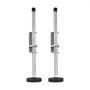 VEVOR Nivelador de escalera, herramienta niveladora de escalera de acero de 20 pulgadas con capacidad de carga de 550 libras, tolva de inclinación, estabilizador de escalera con almacenamiento, fácil de usar para todas las superficies, accesorios de escalera de extensión para terrenos irregulares