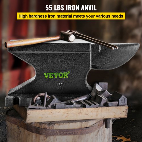 VEVOR Yunque de Hierro Single Beck Hierro Fundido 55lb 25kg Mini Yunque Cuerno 35,5 x 14,3 x 16,5 cm Mini Yunque Cuerno De Hierro Del Banco Yunque de Metal Yunque de Acero 209HB Yunque de Cuerno