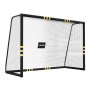 VEVOR Portería de Fútbol de 3 x 2 m, con Tubos de Hierro, Red de PE y Acolchado de Espuma, Marco Robusto y Estable, con Estacas para Suelo, para Entrenamiento al Aire Libre, para Jóvenes y Adultos