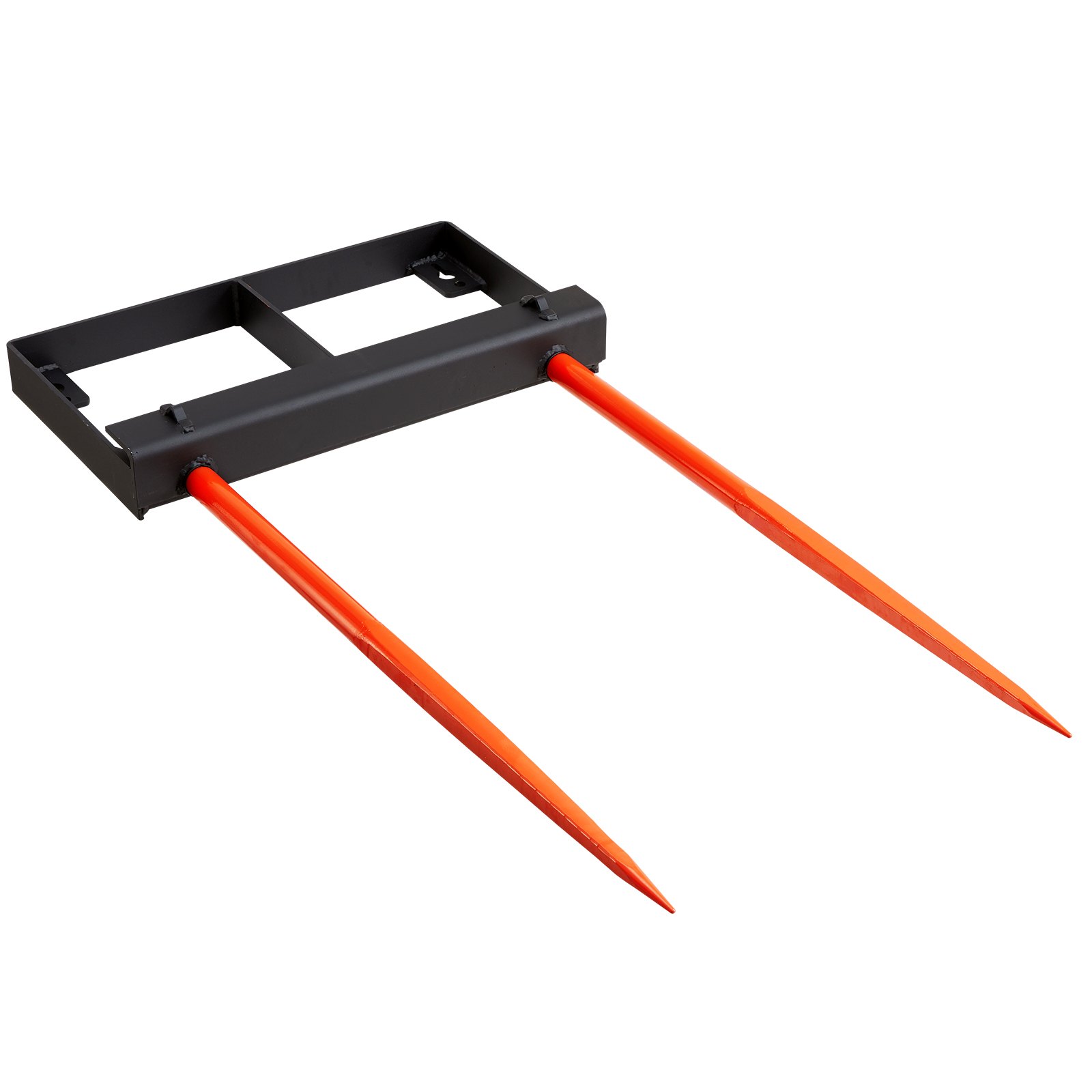 VEVOR Recolector de Pacas de Heno Capacidad de Carga 1360 kg Horquilla para Pacas 2 dientes Horquillas con Púas de 125 cm Accesorio de Cucharón de Alta Durabilidad para Tractores, Agricultores, Campos