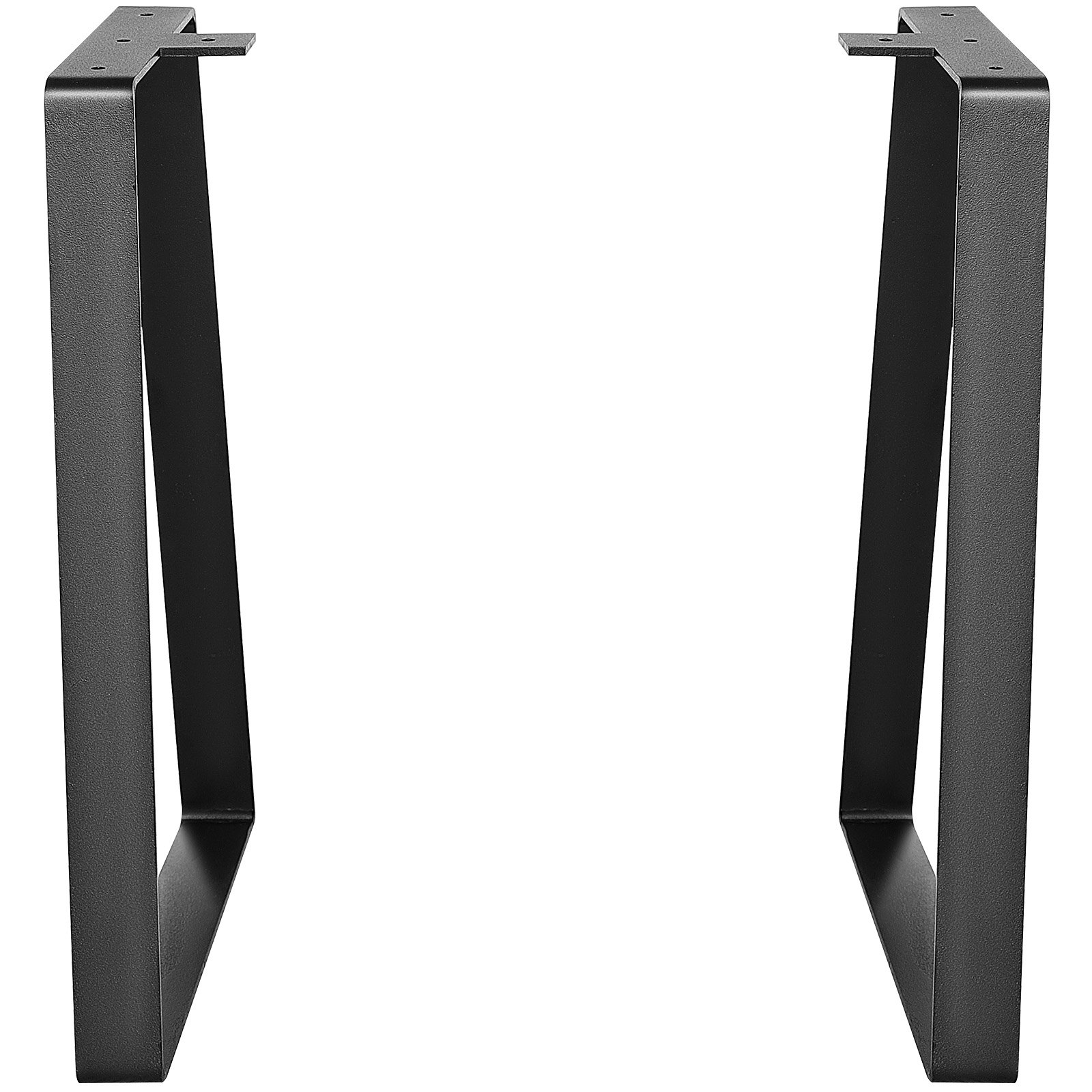 VEVOR Patas Bajas de Tabla 2 PCS Patas de Mesa Muebles 40,6 cm de Acero al Carbono Capacidad de Carga 181 kg Patas de Oficina Piernas Trapezoidales del Escritorio para Casa Oficina Comedor, Negro