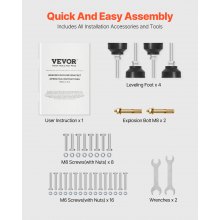 VEVOR Soporte para Lavadora 640 x 635 mm de Acero al Carbono Carga de 136 kg