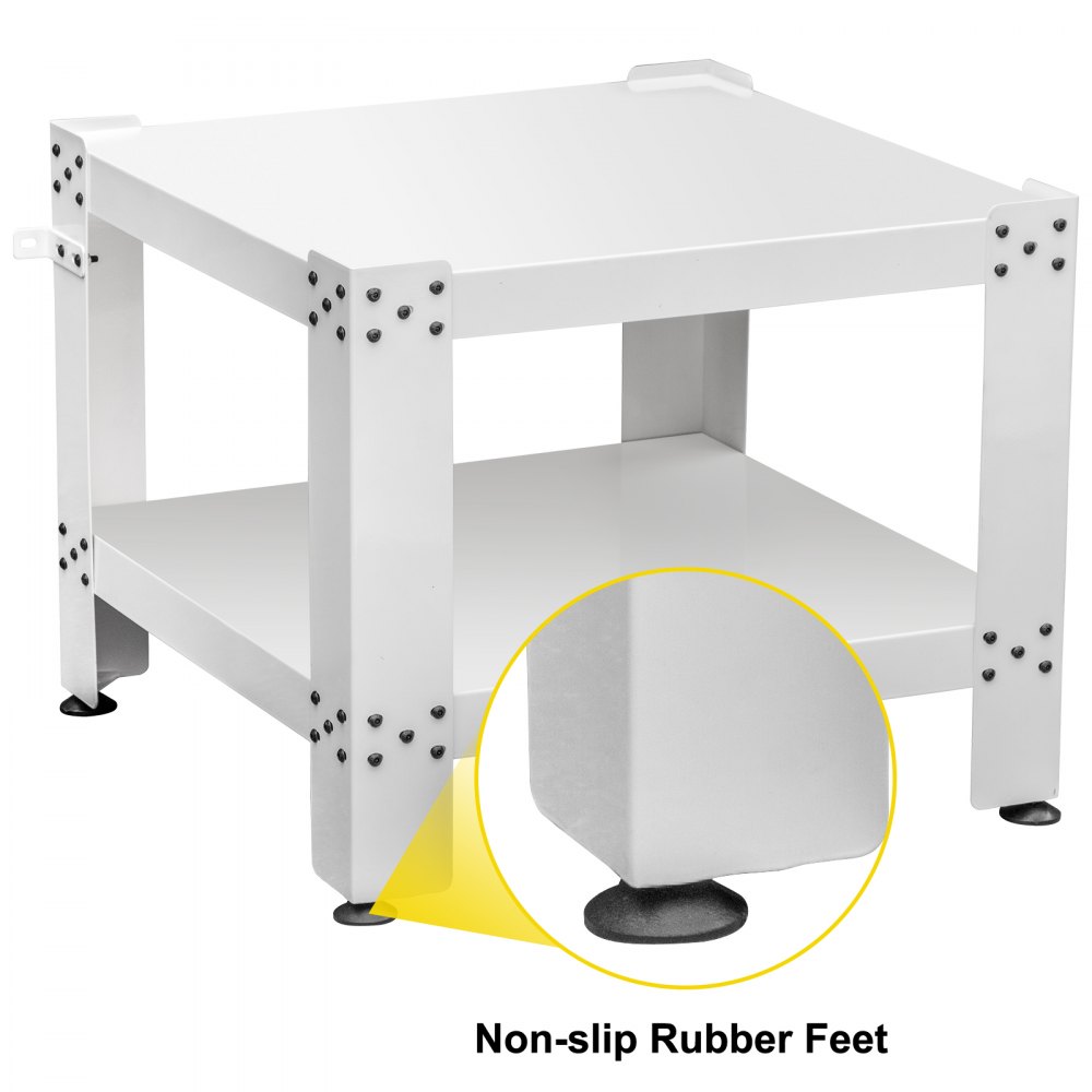 Vevor Base Lavadora Pedestal Para Lavadora Hierro Blanco 60 X 60 X 50 Cm 150 Kg