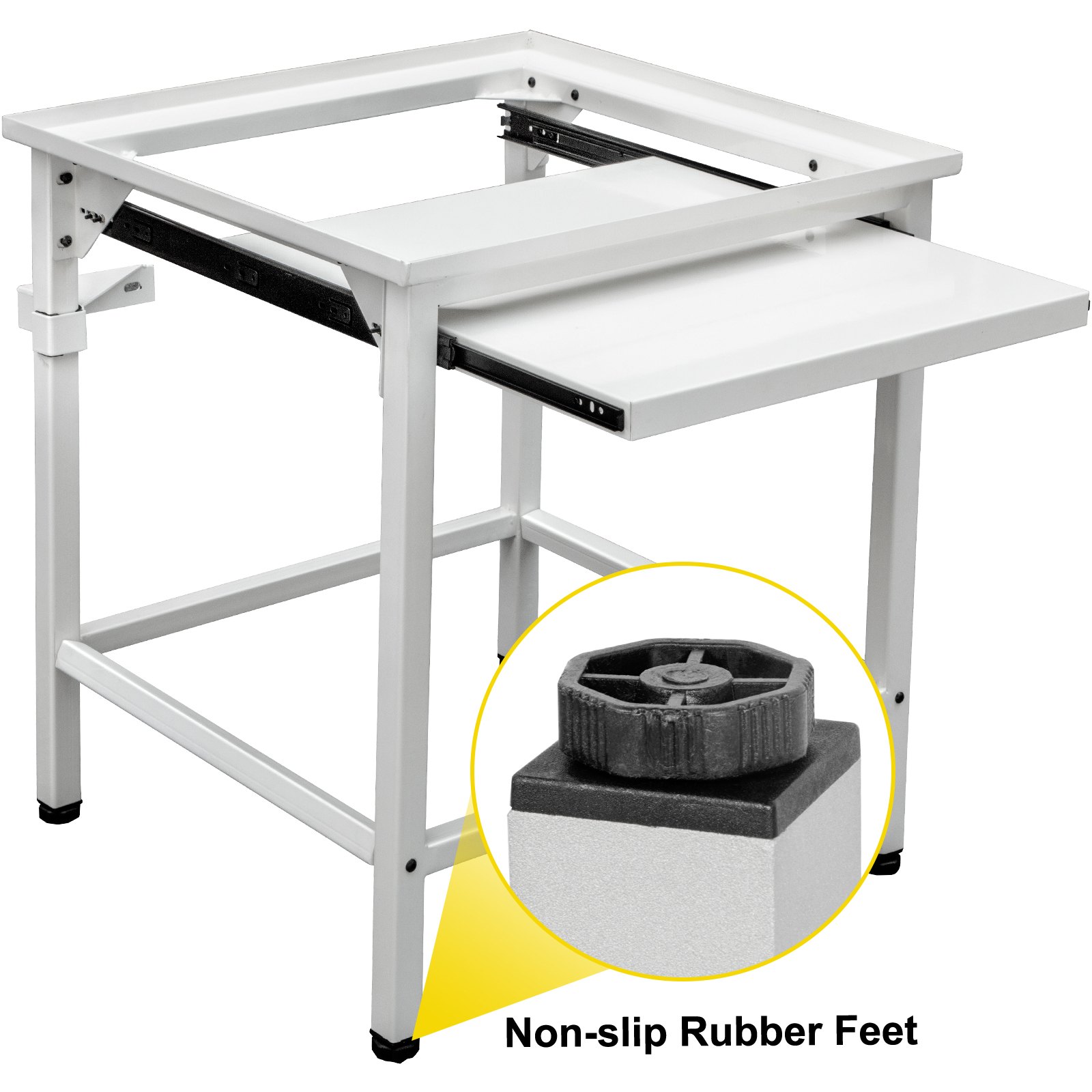 Vevor Base Lavadora Pedestal Para Lavadora Hierro Blanco 61 X 58 X 65 Cm 150 Kg