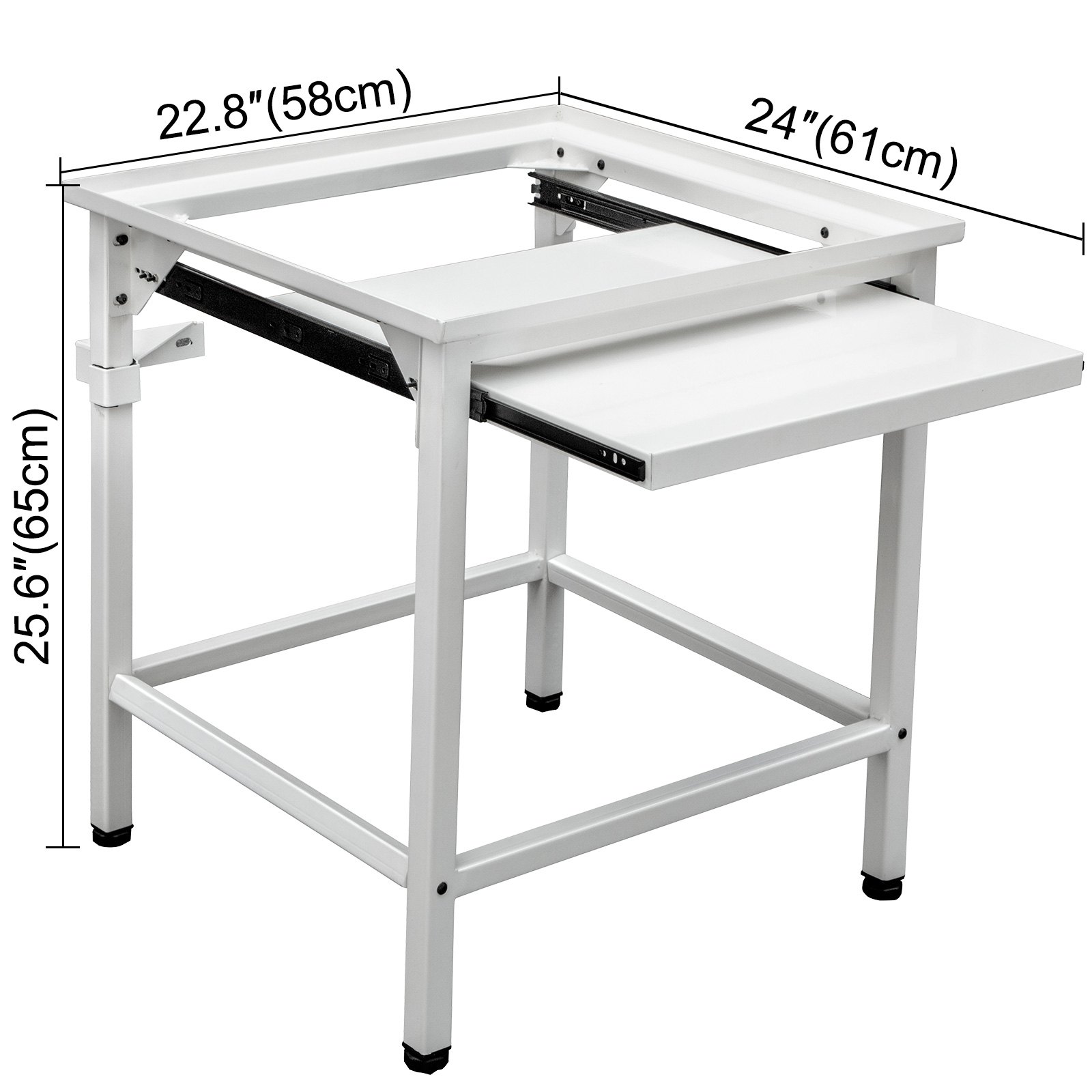 Vevor Base Lavadora Pedestal Para Lavadora Hierro Blanco 61 X 58 X 65 Cm 150 Kg