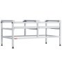 VEVOR Soporte para lavadora de 1230x635 mm Pedestal para Lavadora de Acero al Carbono Capacidad de Carga de 267kg Base de Pedestal para Lavadora y Secadora con Bandejas Dobles para Levantar Lavadoras