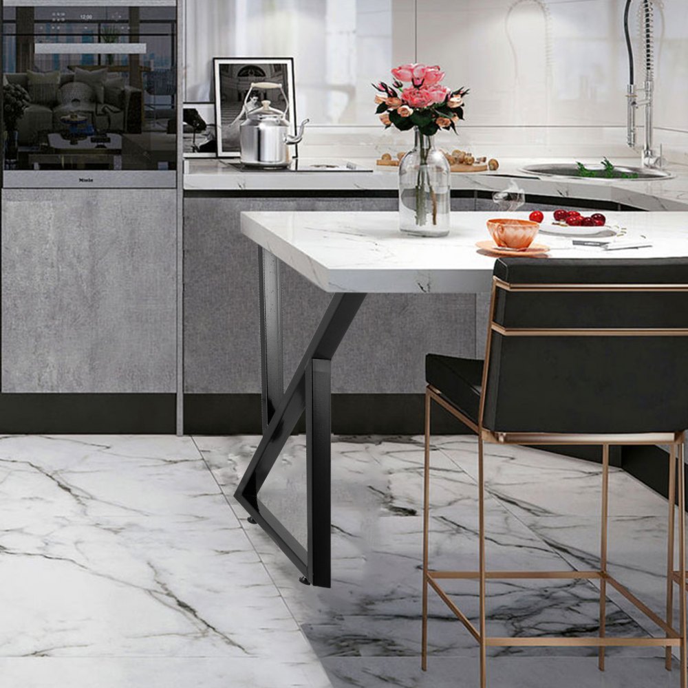 VEVOR Patas para Mesas 28 " x 20 ", Conjunto de Patas de Mesa 28 " x 20 ", Patas para Muebles, Patas Mesa, Patas de Mesa Metal, Patas para Mesa