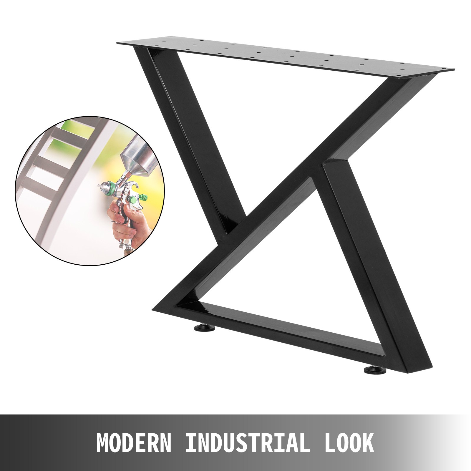 Patas De Mesa De Tubo Cuadrado Acero Patas Para Muebles De 28"x28" Carga 800kg