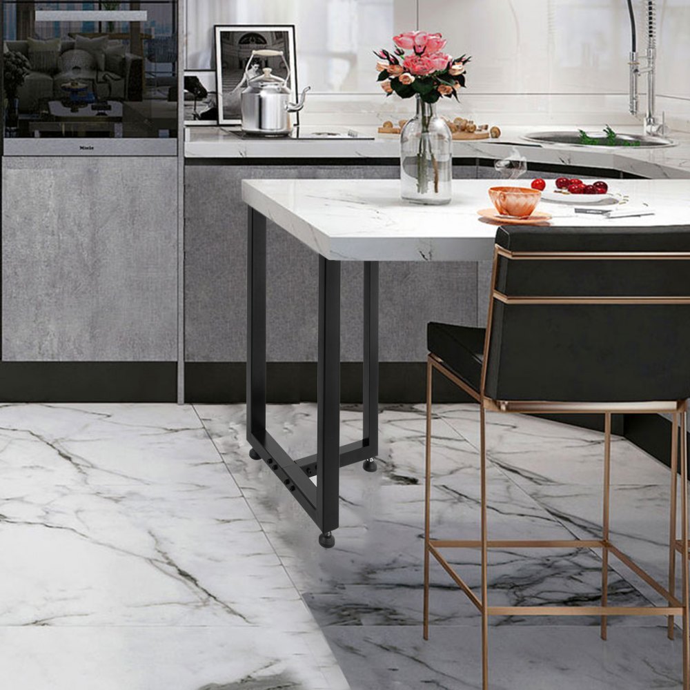 Patas De Mesa De Tubo Cuadrado Piernas De Acero Para Mesas 28"x32" En Forma De T