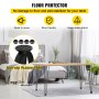 VEVOR Patas para Mesas de Acero al Carbono, Conjunto de Patas de Mesa de Altura de Pata 71,1 cm Patas para Muebles con 4 Pies de Goma, Patas Mesa con Capacidad de Carga 100 kg para Mesas Auxiliares