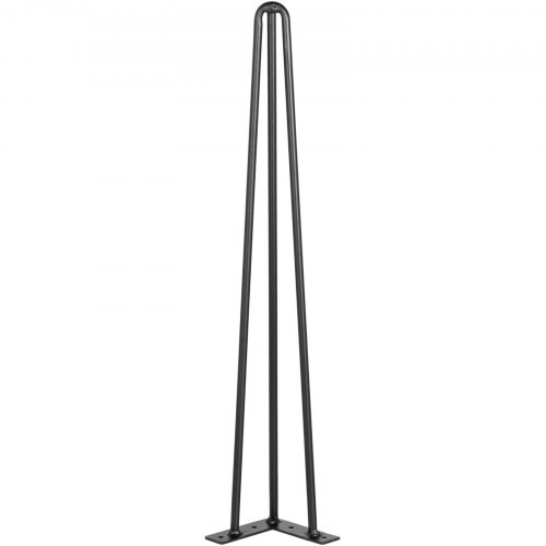 VEVOR Patas para Mesas de Acero al Carbono, Conjunto de Patas de Mesa de Altura de Pata 76,2 cm Patas para Muebles con 4 Pies de Goma, Patas Mesa con Capacidad de Carga 100 kg para Mesas Auxiliares