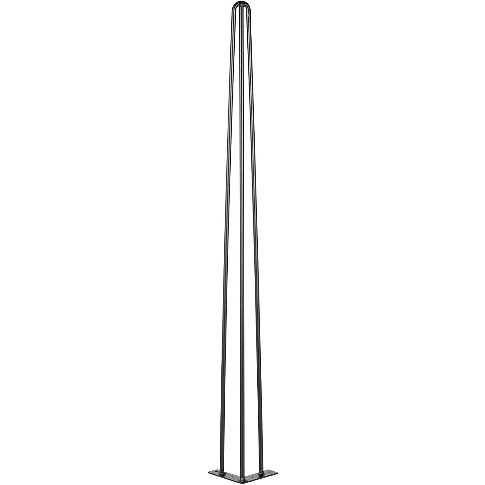 VEVOR Patas para Mesas de Acero al Carbono, Conjunto de Patas de Mesa Altura de Pata 101,6 cm, Patas para Muebles con 4 Pies de Goma, Patas de Mesa con Capacidad de Carga 200 kg para Mesas Auxiliares