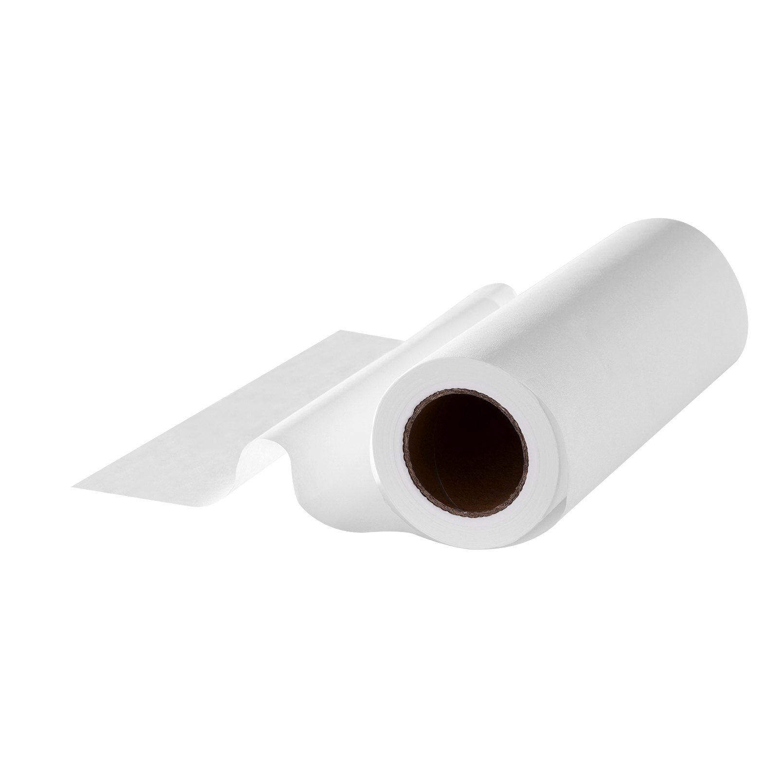 VEVOR Disposable Face Pillow & Massage Table Covers, 25 Packs 216 mm x 38.1 m, with Crepe Paper, Headrest Paper, Ideal for Massage, Examination & Chiropractic Tables, White