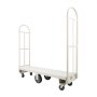 VEVOR U-Boat Platform Truck Dolly, 907.18 kg Load Capacity, Heavy Duty Steel Utility Cart, Industrial Hand Push Truck with Six Wheels and Dual Detachable Handles, for Warehouse, 1525 x 410 x 1510 mm