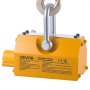 VEVOR Permanent Magnetic Lifter, 400 kg Pulling Capacity, Heavy Duty N42 Neodymium Lifting Magnet with Release Handle and Steel Hook, Used in Shop Crane and Hoist, for Lifting Plate Steel, Board