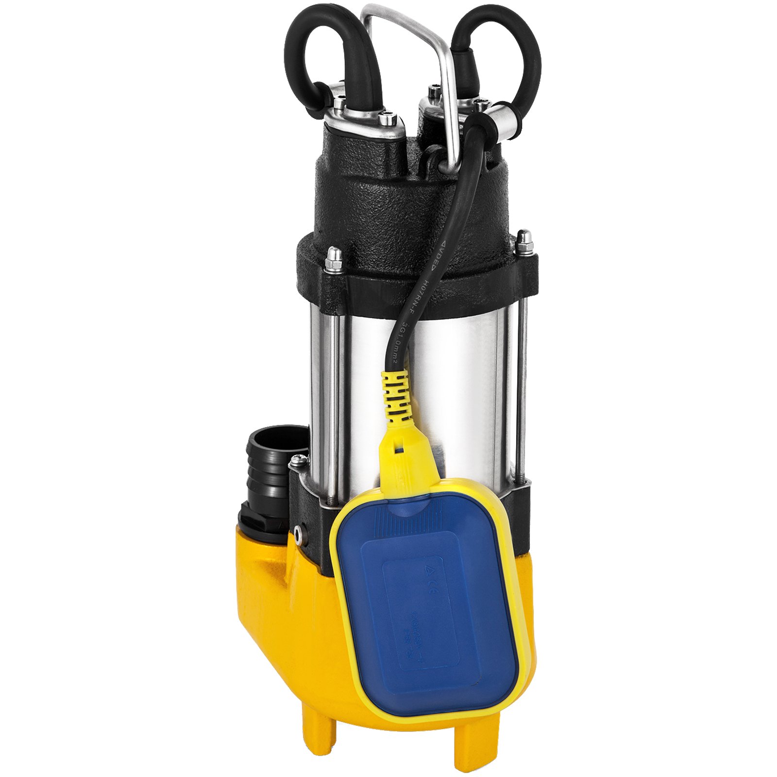 250w Bomba De Aguas Sucias Sumergible 8000l/h Interruptor Flotante Sewage Pump