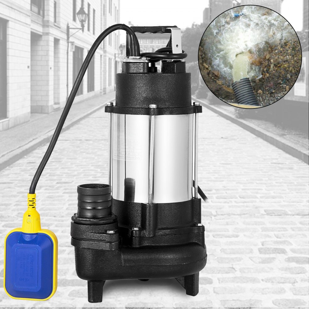 Bomba De Aguas Residuales 220v 1hp Bomba Sumergible Sucias Acero Inoxidable