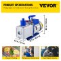 VEVOR Vacuum Pump 220V Vacuum Pump Vacuum Equipment Pump 1HP Vacuum Pump Vacuum Pump