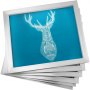VEVOR Marco de impresión de pantalla de aluminio de serigrafía 6 piezas de 50,8x60,9cm Marco para seda impresión con 110 Cuenta de Mallas Blancas