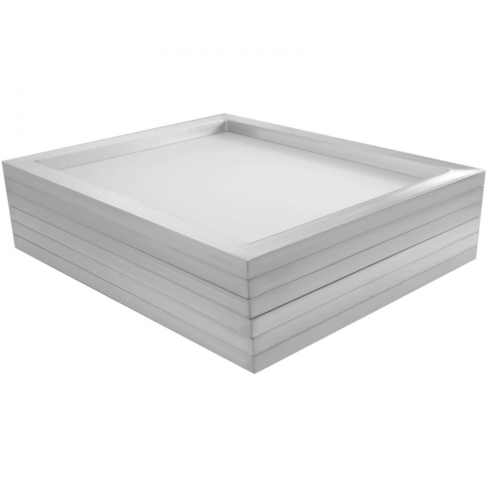 VEVOR Marco de Impresión de Pantalla de Aluminio de Serigrafía,6 Piezas, 45.7x50.8cm, Marco para Seda Impresión con 160 Cuenta de Mallas Blancas