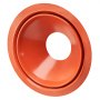 VEVOR Bota de Tapajuntas para Tuberías de Techo, a Tuberías con Diámetro Exterior 254-483 mm, -74 ℃-225 ℃, Base de Metal Roja Redonda Duradera, para Chimeneas, Estufas de Leña, Φ645 x 200 mm
