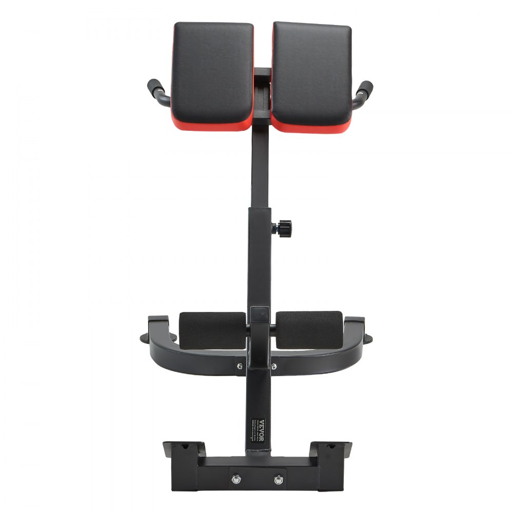 VEVOR Banco de Hiperextensión con Silla Romana, Máquina de Extensión Ajustable 136 kg, Equipo de Ejercicio Multifunción para Glúteos, Isquiotibiales, Espalda Baja y Abdominales, para Gimnasio