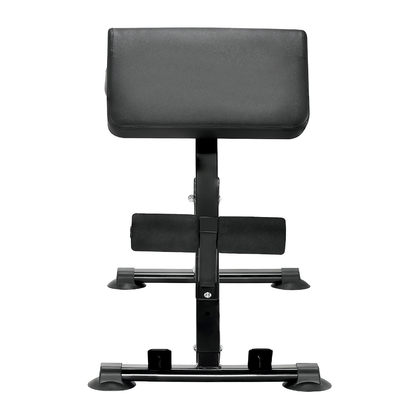 VEVOR Banco de Hiperextensión con Silla Romana, Máquina de Extensión Ajustable y Plegable de 113 kg, Equipo de Ejercicio Multifunción para Glúteos, Isquiotibiales, Espalda y Abdominales, Negro