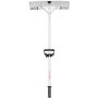 VEVOR Rastrillo de Nieve para Techo 63,5 cm Herramienta de Eliminación de Nieve Aluminio Alcance de 644,5 cm con Ruedas Protectoras de Techo Mango Antideslizante Rastrillo Ajustable para Hojas, Nieve