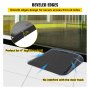 VEVOR Rampa de Silla de Rueda Goma 10,2cm Rampa de Acceso Scooter Andador Motor