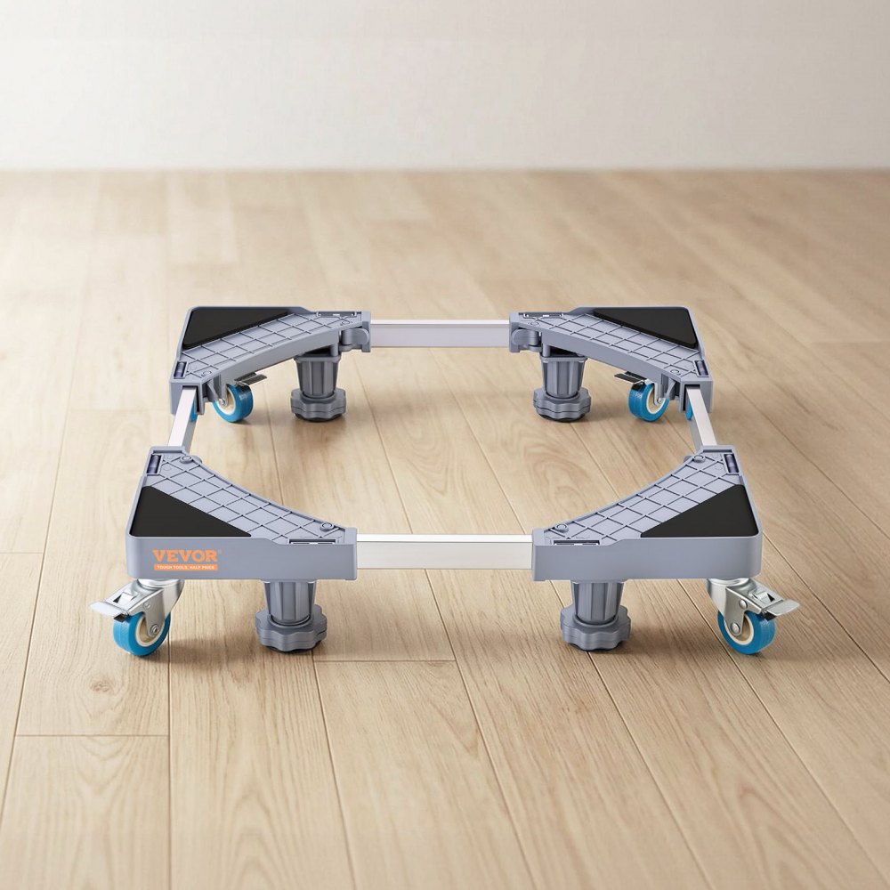 VEVOR Mini Soporte para Nevera Carga 181 kg Mueve Muebles Base Universal Móvil para Lavadora 4 Ruedas Giratorias Bloqueables Base para Frigoríficos, Secadoras, Lavadoras