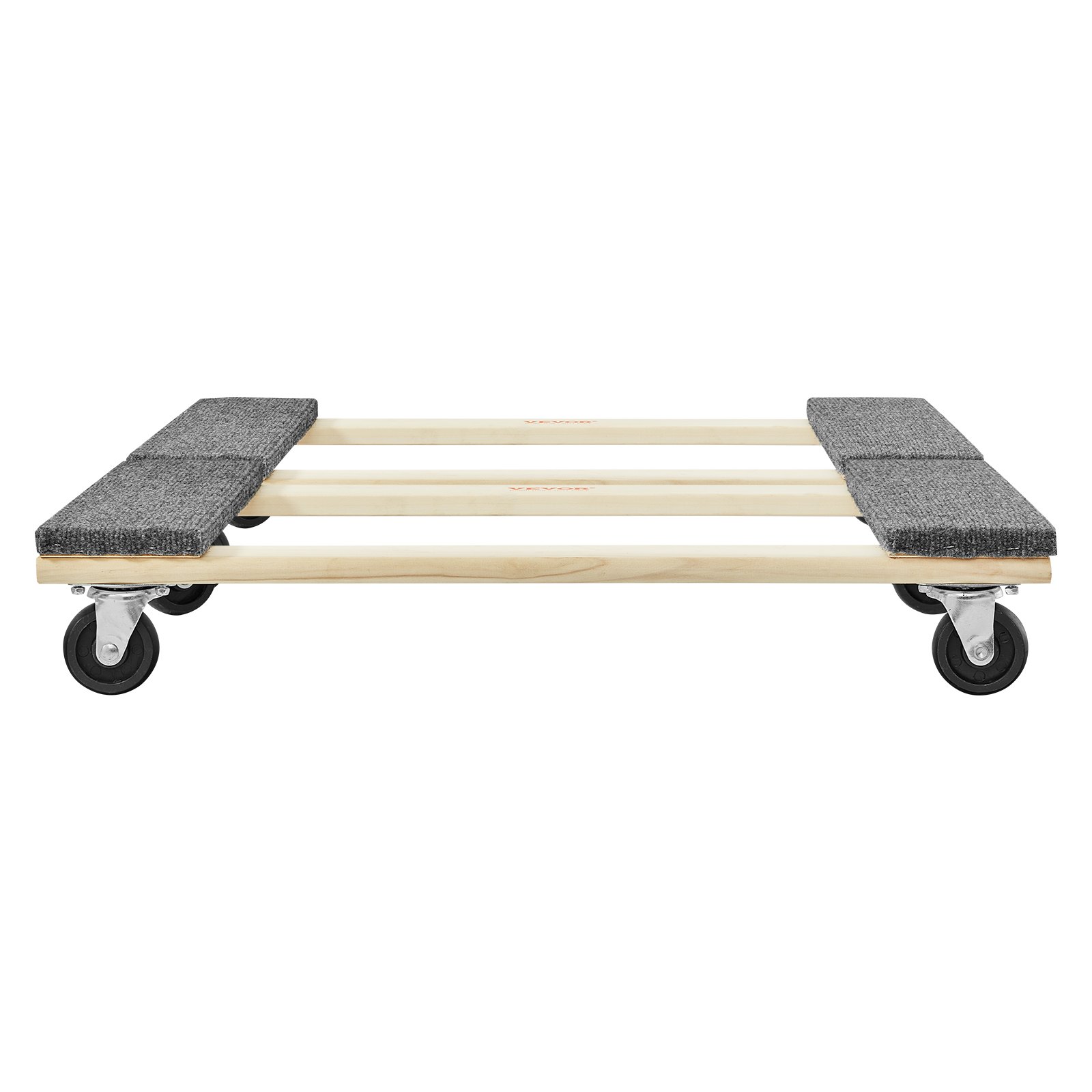 VEVOR Carro de mudanza, 2 piezas, mueve muebles de madera, capacidad de carga 454 kg cada uno, 762 x 457,2 x 130 mm, con 4 ruedas giratorias de PP de alta resistencia, manipulación portátil