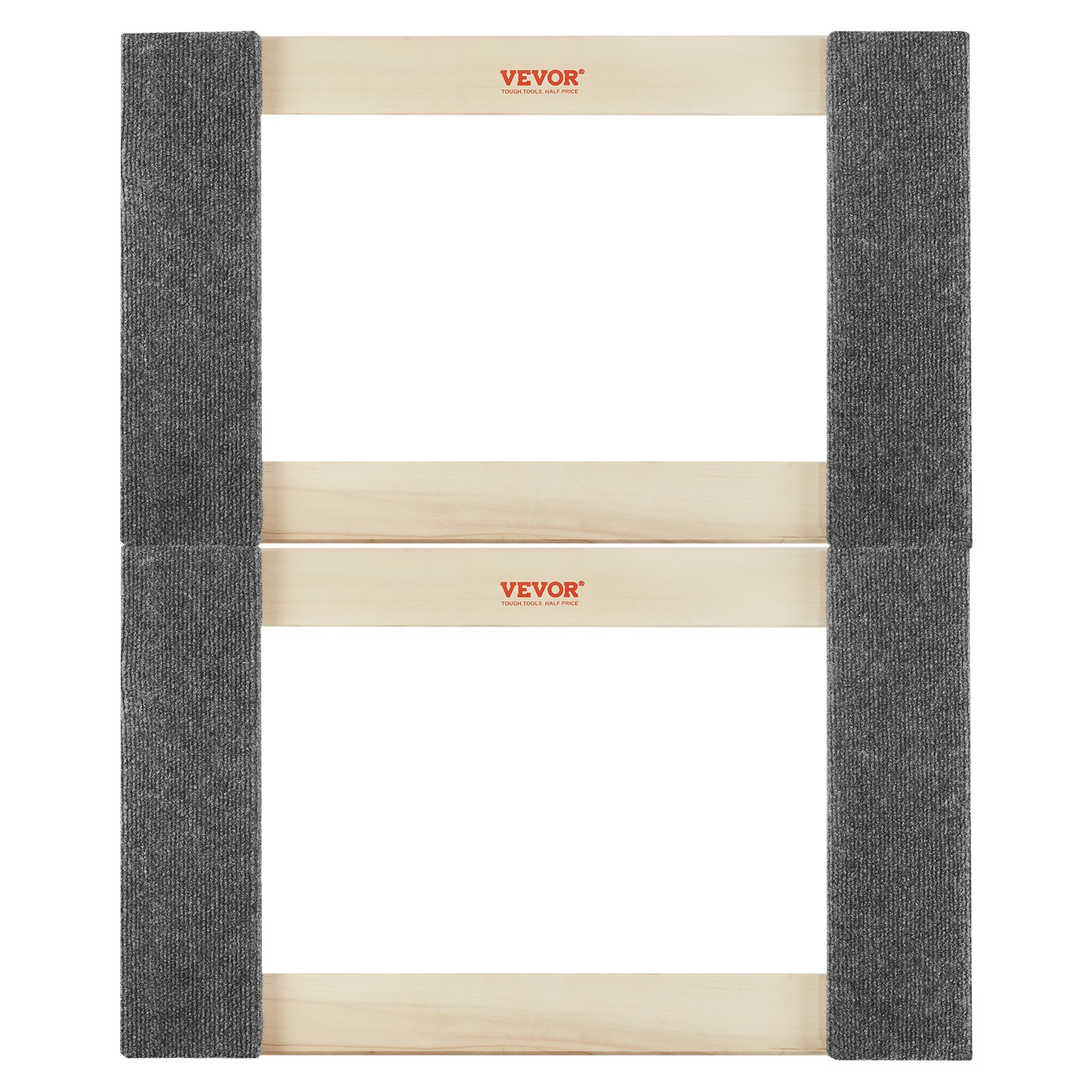 VEVOR Carro de mudanza, 2 piezas, mueve muebles de madera, capacidad de carga 454 kg cada uno, 762 x 457,2 x 130 mm, con 4 ruedas giratorias de PP de alta resistencia, manipulación portátil
