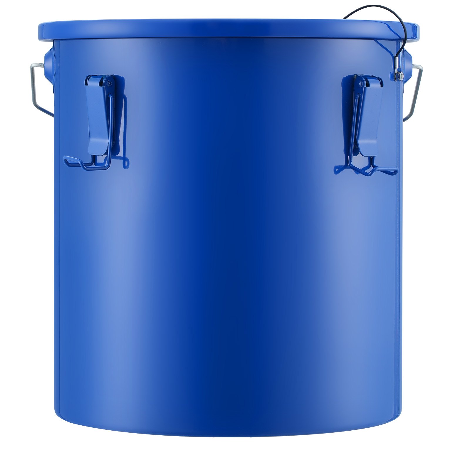 VEVOR Recolector de grasa y aceite usado, 22,7 L, tambor recolector de aceite de freidora de acero al carbono, recipiente de aceite con tapa, pinzas de bloqueo, bolsa de filtro para cocina, Azul