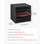 VEVOR Estante de Almacenamiento de Documentos 5 Compartimentos, Organizador de Archivos de Madera 35,5 x 30,5 x 33 cm, Clasificador de Literatura con Estantes Ajustables para Oficina, Aulas, Negro