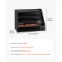 VEVOR Estante de Almacenamiento de Documentos 4 Compartimentos, Organizador de Archivos de Madera 40 x 23,5 x 28 cm, Clasificador de Literatura con Estantes Desmontables para Oficina, Aulas, Negro