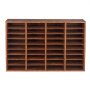 VEVOR Organizador de Literatura de Madera 36 Compartimentos con Estantes Extraíbles Clasificador de Buzón para Oficina, Hogar, Aula, Clasificador de Archivos, Documentos, Papel, Marrón Oscuro